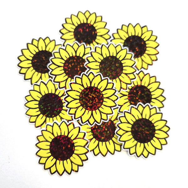 Sunflower Die-Cut Sticker Set for garden journals, planners, laptops and tumblers