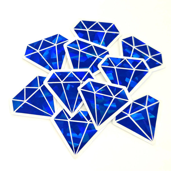 Lime Green Diamond Gems Die Cut Sticker Set, multicolor sparkly stickers for tumblers, journals, scrapbooks and crafts