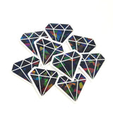 Diamond Gems Die Cut Sticker Set, multicolor sparkly stickers for tumblers, journals, scrapbooks and crafts