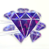 Purple Diamond Gems Die Cut Sticker Set, multicolor sparkly stickers for tumblers, journals, scrapbooks and crafts