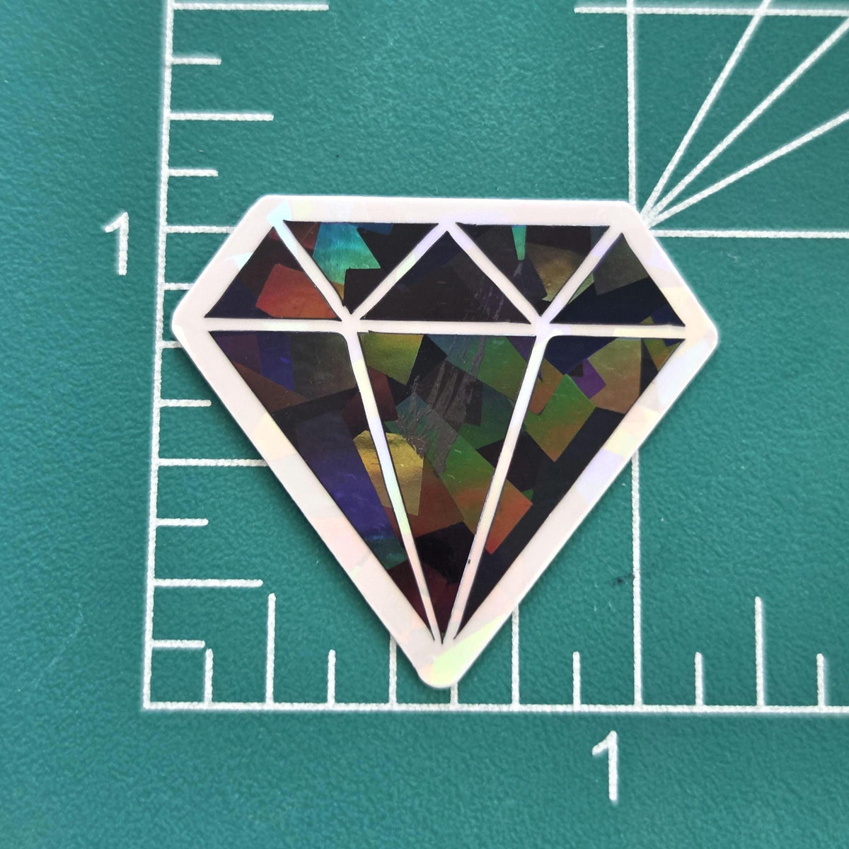 Black Diamond Gems Die Cut Sticker Set, multicolor sparkly stickers for tumblers, journals, scrapbooks and crafts