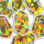 Gold Rupee Gems Die Cut Sticker Set, sparkly treasure stickers for gamers, tumblers, journals, scrapbooks and crafts
