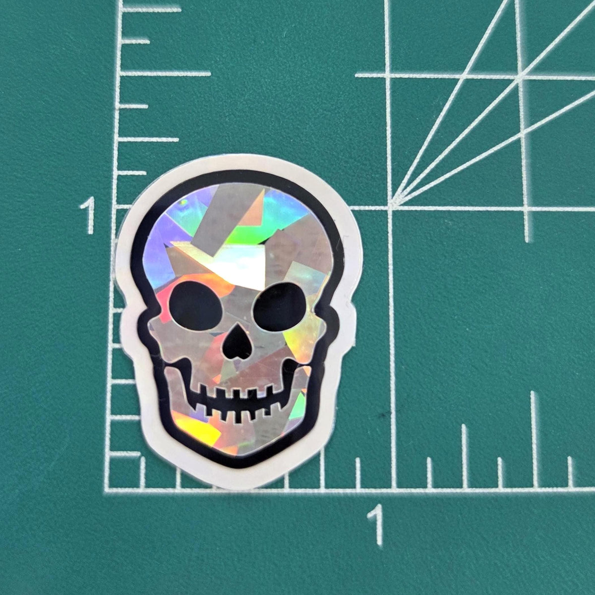 Sparkly Skulls Die Cut Sticker Set for Halloween, spooky season crafts