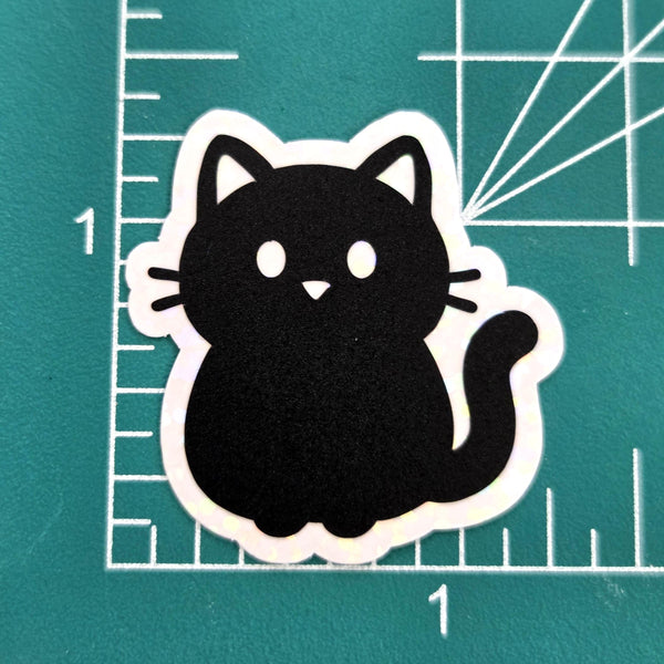 Black Cat Die Cut Sticker Set for Halloween Crafts, Pet Food Containers, Journals and Scrapbook Pages.