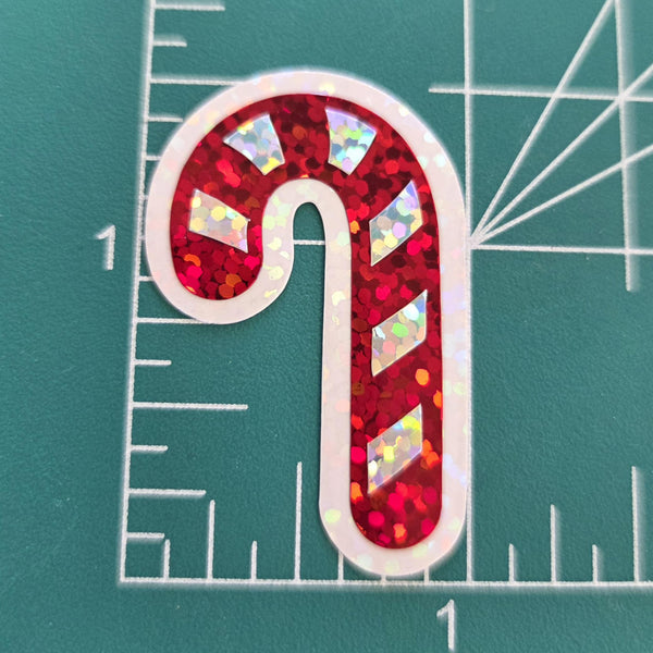 Christmas Candy Canes Die Cut Sticker Set for holidays crafts, projects, scrapbook page embellishments.