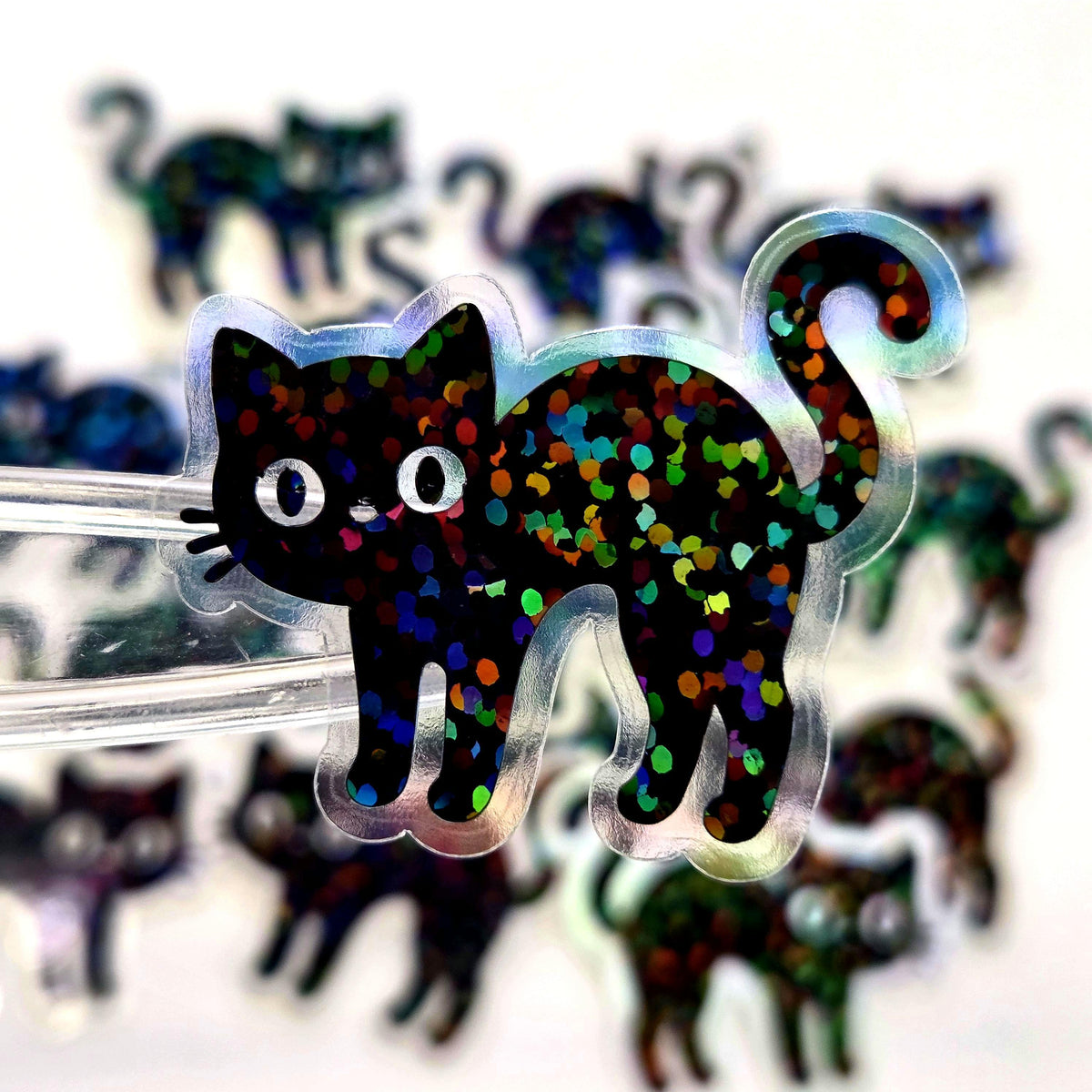 Halloween Cats Die Cut Sticker Set for Crafts, Greeting Cards, Journals and Scrapbook Pages.