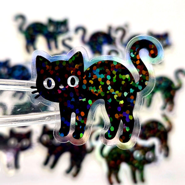 Halloween Cats Die Cut Sticker Set for Crafts, Greeting Cards, Journals and Scrapbook Pages.