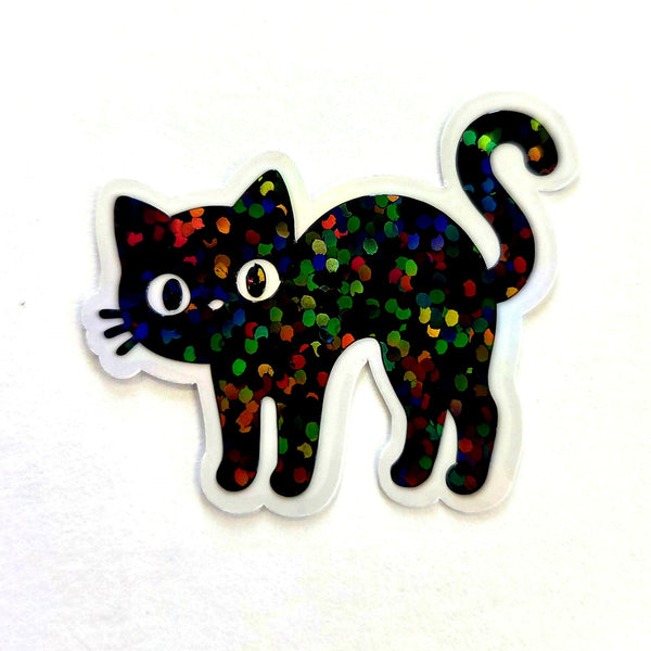 Halloween Cats Die Cut Sticker Set for Crafts, Greeting Cards, Journals and Scrapbook Pages.