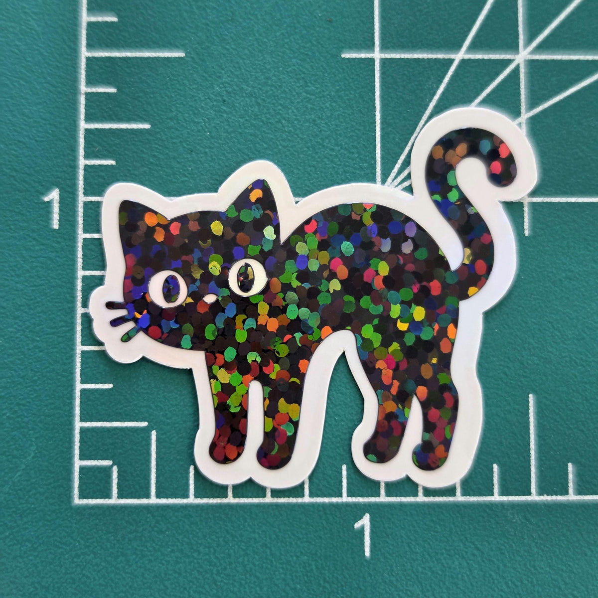 Halloween Cats Die Cut Sticker Set for Crafts, Greeting Cards, Journals and Scrapbook Pages.