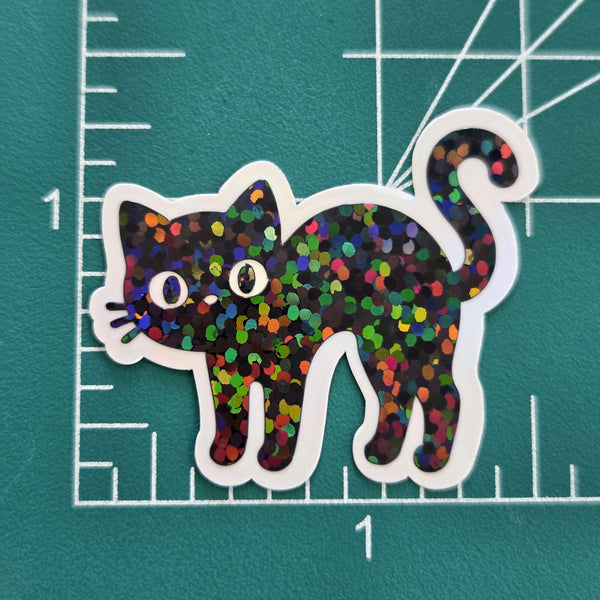 Halloween Cats Die Cut Sticker Set for Crafts, Greeting Cards, Journals and Scrapbook Pages.