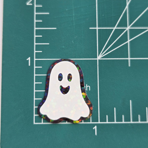 Ghosts Die Cut Sticker Set for Halloween crafts, Trick or Treat bags, spooky season stickers.