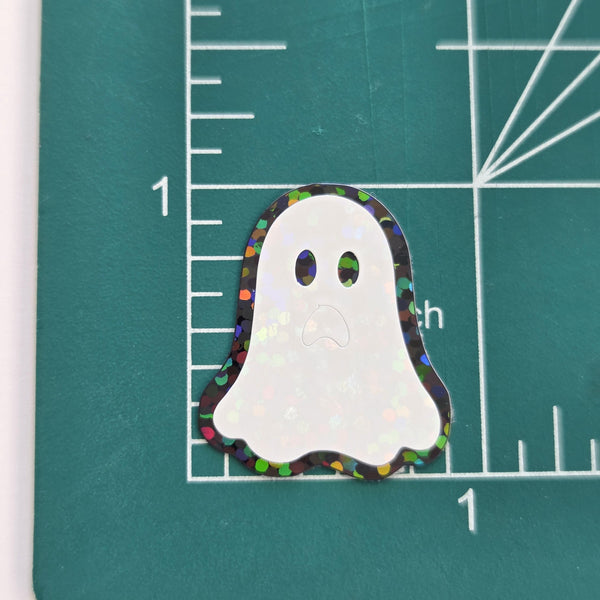 Ghosts Die Cut Sticker Set for Halloween crafts, Trick or Treat bags, spooky season stickers.