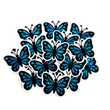 Turquoise Butterfly Stickers Set