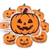 Pumpkins Die Cut Sticker Set, Halloween Jack O Lantern glitter decals for teachers, journals, spooky season decor.