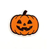 Pumpkins Die Cut Sticker Set, Halloween Jack O Lantern glitter decals for teachers, journals, spooky season decor.