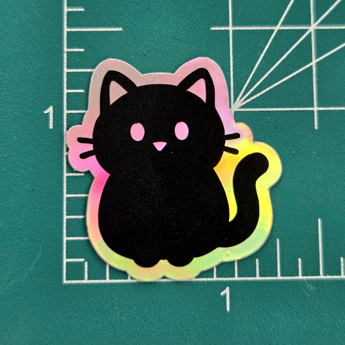 Black Cat Die Cut Sticker Set for Halloween Crafts, Pet Food Containers, Journals and Scrapbook Pages.