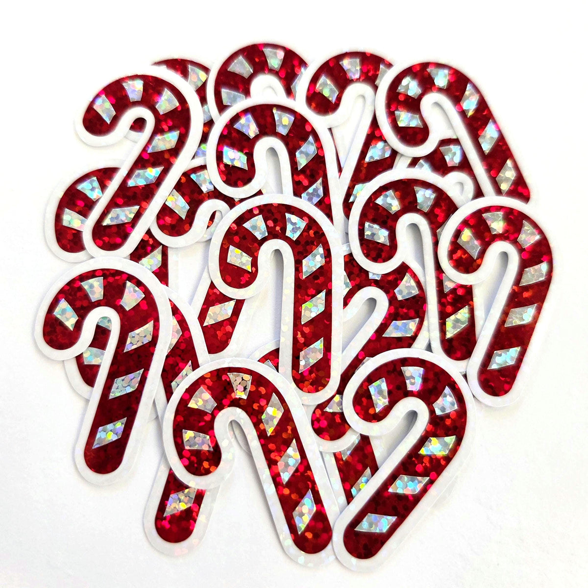 candy cane die cut stickers