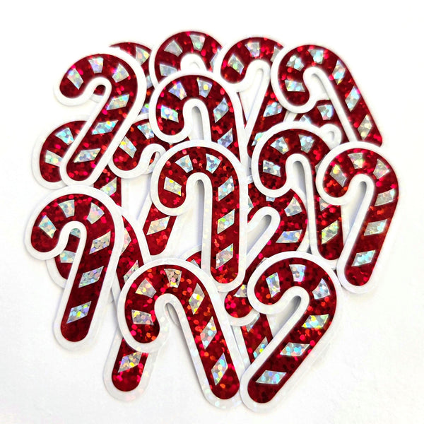 candy cane die cut stickers