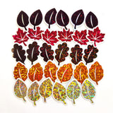 Glitter Fall Leaves Die Cut Stickers, Autumn Journal Planner Embellishments
