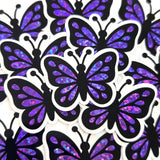 Purple Butterfly Stickers Set
