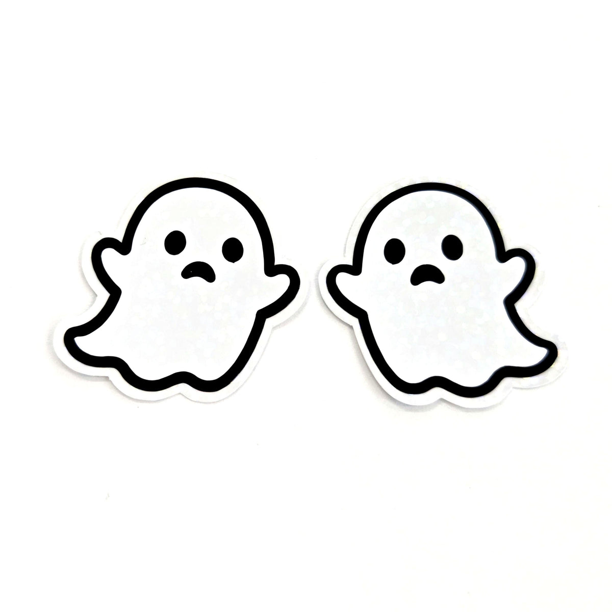 Halloween Ghosts Die Cut Sticker Set for crafts, Trick or Treat bags, fall decor, spooky season stickers.