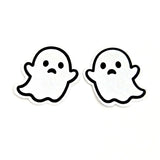 Halloween Ghosts Die Cut Sticker Set for crafts, Trick or Treat bags, fall decor, spooky season stickers.
