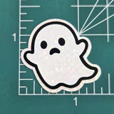 Halloween Ghosts Die Cut Sticker Set for crafts, Trick or Treat bags, fall decor, spooky season stickers.