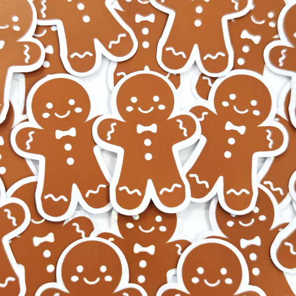 Gingerbread Girls Cookie Die Cut Sticker Set for Christmas Crafts, Holiday Cards and Bakery Gift Tags