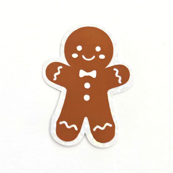 Gingerbread Cookies Die Cut Sticker Set for Christmas Crafts, Holiday Cards and Bakery Gift Tags