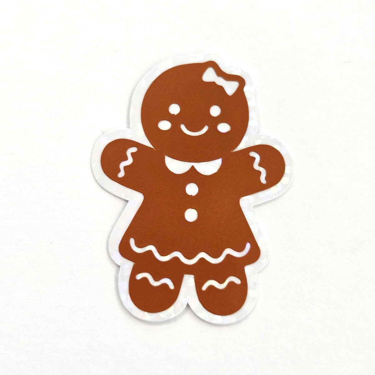 Gingerbread Cookies Die Cut Sticker Set for Christmas Crafts, Holiday Cards and Bakery Gift Tags