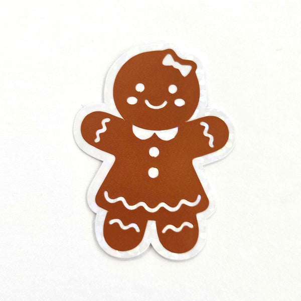 Gingerbread Cookies Die Cut Sticker Set for Christmas Crafts, Holiday Cards and Bakery Gift Tags