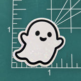 Cute Halloween Ghosts Die Cut Sticker Set for crafts, Trick or Treat bags, fall decor, spooky season stickers.