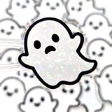 Halloween Ghosts Die Cut Sticker Set for crafts, Trick or Treat bags, fall decor, spooky season stickers.