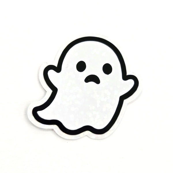 Halloween Ghosts Die Cut Sticker Set for crafts, Trick or Treat bags, fall decor, spooky season stickers.