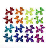 Balloon Dogs Die Cut Sticker Set, multicolor sparkly stickers for birthday invitations, tumblers, journals, scrapbooks and crafts