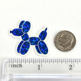 Balloon Dogs Die Cut Sticker Set, multicolor sparkly stickers for birthday invitations, tumblers, journals, scrapbooks and crafts