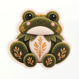 Frog Plushie Mini Sticker Set, cute printed stickers for journals, frog lovers, scrapbook pages, teachers and kids