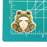 Frog Plushie Mini Sticker Set, cute printed stickers for journals, frog lovers, scrapbook pages, teachers and kids