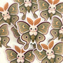 Luna Moth Plushie Sticker Set, printed stickers for journals, bug lovers, scrapbook pages, teachers and kids