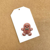 Gingerbread Cookie Plushie Sticker Set, glossy die cut printed stickers for Christmas