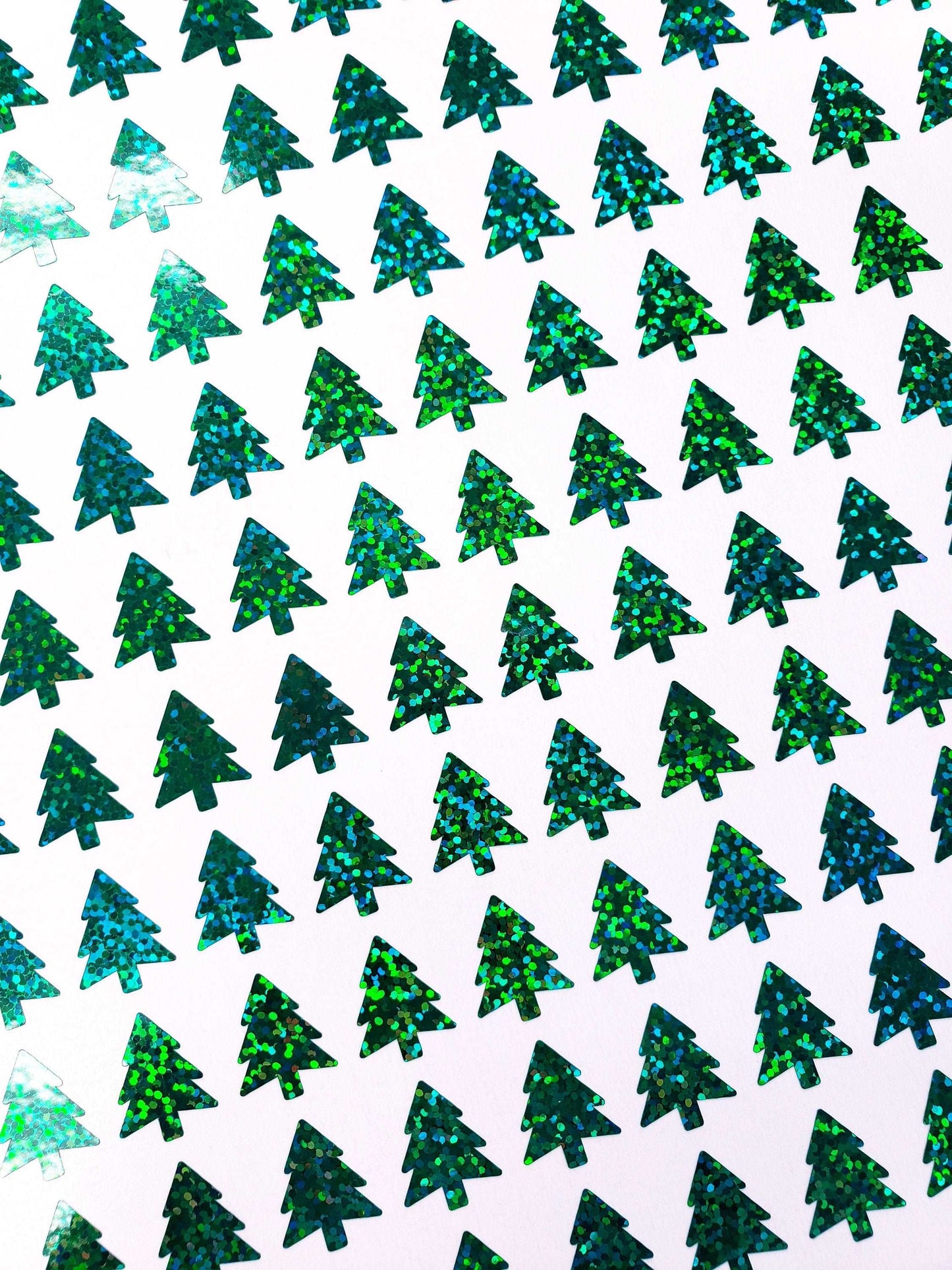 Pine Tree shaped Glitter Stickers