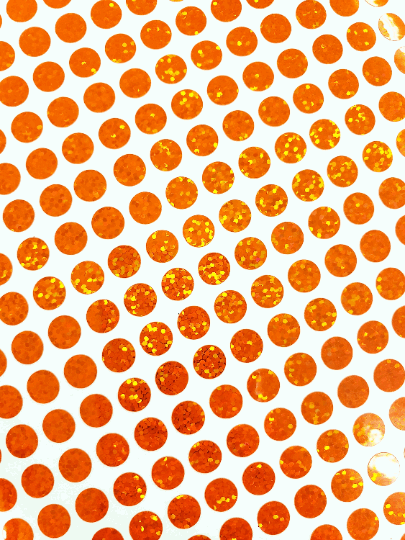 Orange Dots Stickers