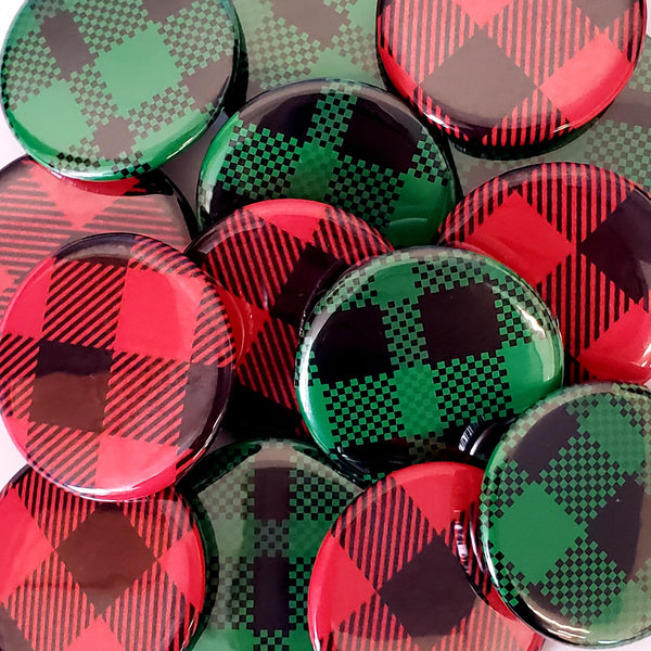 buffalo plaid magnet set
