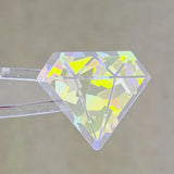Yellow Diamond Gems Die Cut Sticker Set, multicolor sparkly stickers for tumblers, journals, scrapbooks and crafts