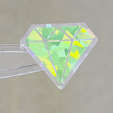 Lime Green Diamond Gems Die Cut Sticker Set, multicolor sparkly stickers for tumblers, journals, scrapbooks and crafts