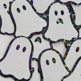 Ghosts Die Cut Sticker Set for Halloween crafts, Trick or Treat bags, spooky season stickers.