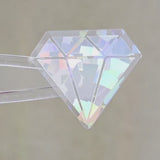 White Diamond Gems Die Cut Sticker Set, multicolor sparkly stickers for tumblers, journals, scrapbooks and crafts