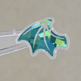 Dragon Wings Mini Sticker Sample Pack, Die Cut Sparkly Vinyl Decals, fantasy medieval decor