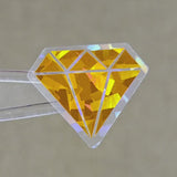 Orange Diamond Gems Die Cut Sticker Set, multicolor sparkly stickers for tumblers, journals, scrapbooks and crafts