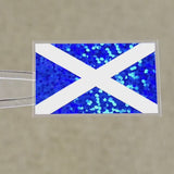 Scotland Flag Die Cut Sticker Set, Scottish Saltire Decal, Tartan Army Sticker, Blue White Scottish Pride Gift